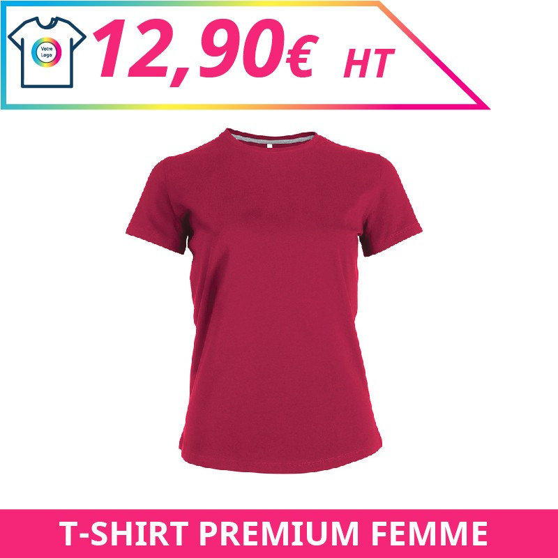 T-shirt premium femme - T-shirts à personnaliser - Imprimeur Marseille Textile T-shirt premium femme - T-shirts à personnaliser - Imprimeur Marseille Textile