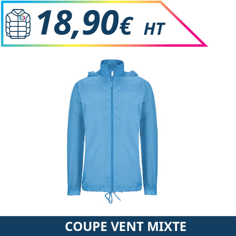 Coupe vent mixte - Vestes à personnaliser - Imprimeur Marseille Textile Coupe vent mixte - Vestes à personnaliser - Imprimeur Marseille Textile