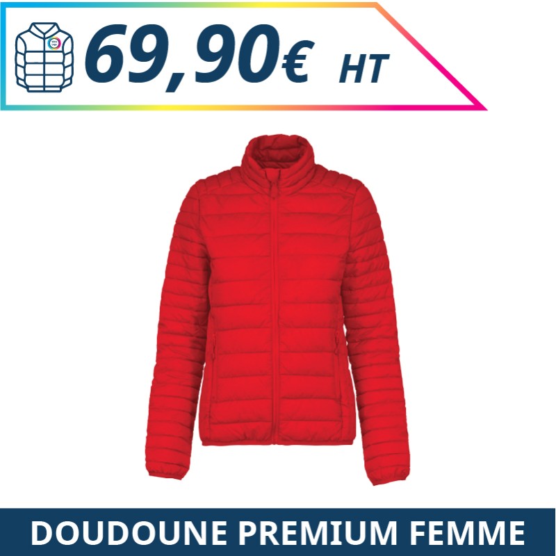 Doudoune premium femme - Vestes à personnaliser - Imprimeur Marseille Textile Doudoune premium femme - Vestes à personnaliser - Imprimeur Marseille Textile