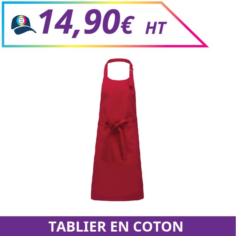 Tablier en coton - Accessoires à personnaliser - Imprimeur Marseille Textile Tablier en coton - Accessoires à personnaliser - Imprimeur Marseille Textile