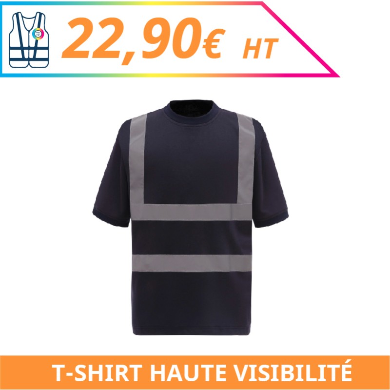 T-shirt haute visibilité - Chantier à personnaliser - Imprimeur Marseille Textile T-shirt haute visibilité - Chantier à personnaliser - Imprimeur Marseille Textile