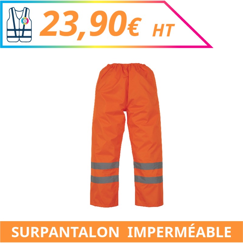 Surpantalon haute visibilité imperméable - Chantier à personnaliser - Imprimeur Marseille Textile Surpantalon haute visibilité imperméable - Chantier à personnaliser - Imprimeur Marseille Textile