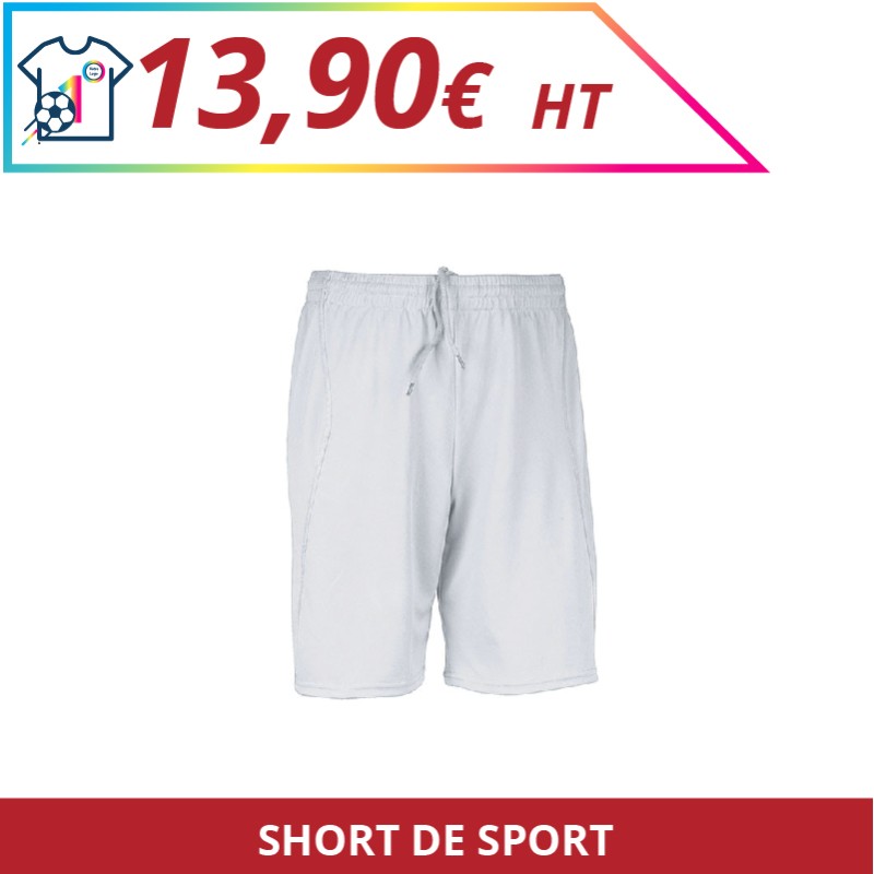 Short de sport - Sport à personnaliser - Imprimeur Marseille Textile Short de sport - Sport à personnaliser - Imprimeur Marseille Textile