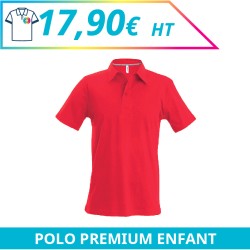 Polo premium enfant - Polos à personnaliser - Imprimeur Marseille Textile