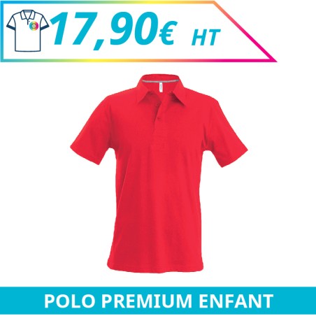 Polo premium enfant - Polos à personnaliser - Imprimeur Marseille Textile