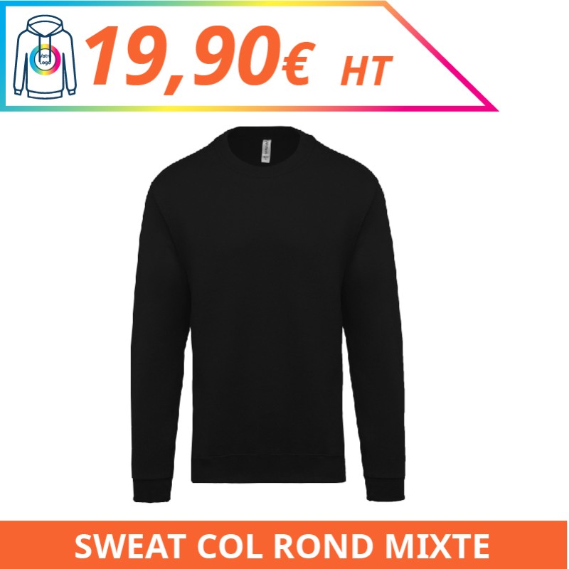 Sweat col rond mixte - Sweat-shirts à personnaliser - Imprimeur Marseille Textile Sweat col rond mixte - Sweat-shirts à personnaliser - Imprimeur Marseille Textile