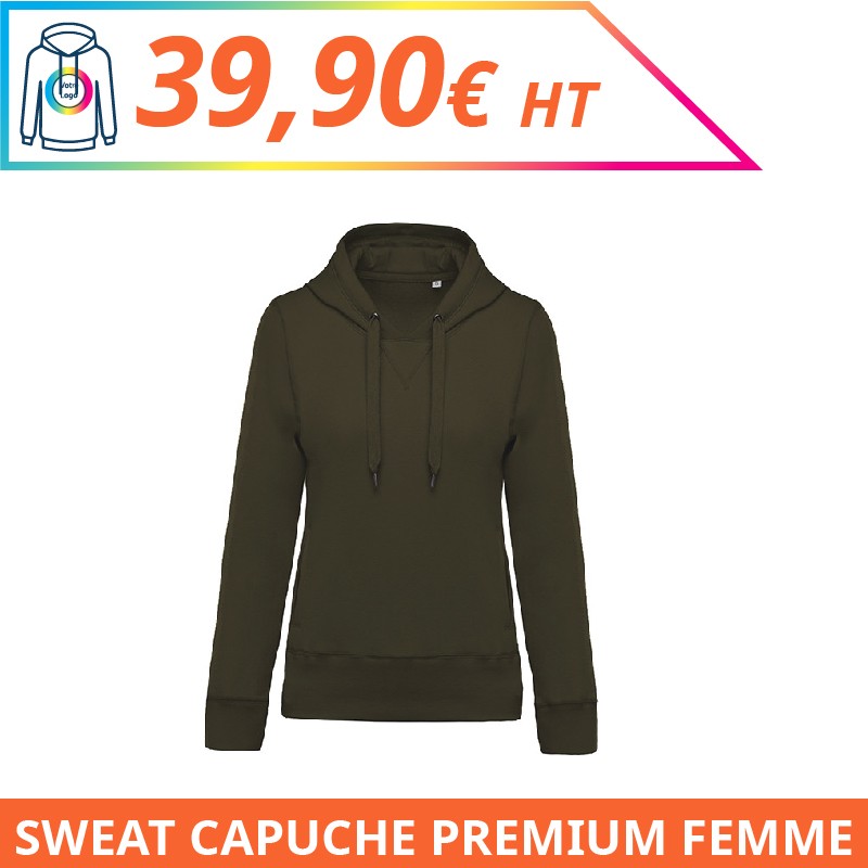 Sweat capuche premium femme - Sweat-shirts à personnaliser - Imprimeur Marseille Textile Sweat capuche premium femme - Sweat-shirts à personnaliser - Imprimeur Marseille Textile