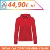 Sweat capuche zippé premium femme - Sweat-shirts à personnaliser - Imprimeur Marseille Textile Sweat capuche zippé premium femme - Sweat-shirts à personnaliser - Imprimeur Marseille Textile