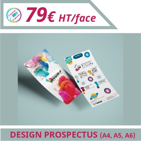 Design de vos prospectus - Graphisme à personnaliser - Imprimeur Marseille Textile