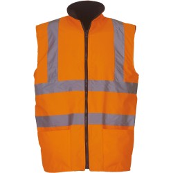 Veste sans manches haute visibilité - Chantier à personnaliser - Imprimeur Marseille Textile