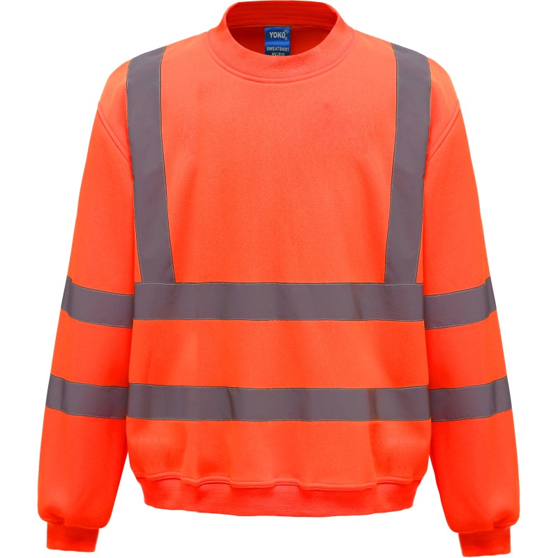 Sweat-shirt haute visibilité col rond - Chantier à personnaliser - Imprimeur Marseille Textile Sweat-shirt haute visibilité col rond - Chantier à personnaliser - Imprimeur Marseille Textile
