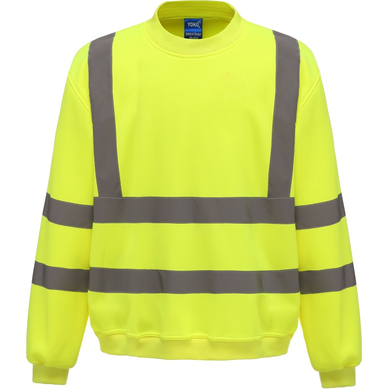 Sweat-shirt haute visibilité col rond - Chantier à personnaliser - Imprimeur Marseille Textile Sweat-shirt haute visibilité col rond - Chantier à personnaliser - Imprimeur Marseille Textile