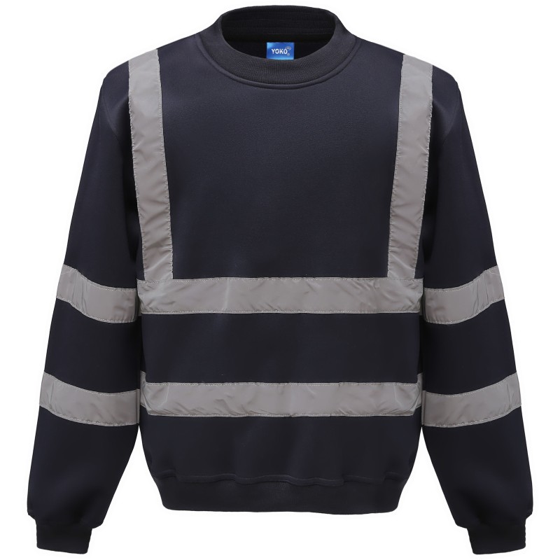 Sweat-shirt haute visibilité col rond - Chantier à personnaliser - Imprimeur Marseille Textile Sweat-shirt haute visibilité col rond - Chantier à personnaliser - Imprimeur Marseille Textile