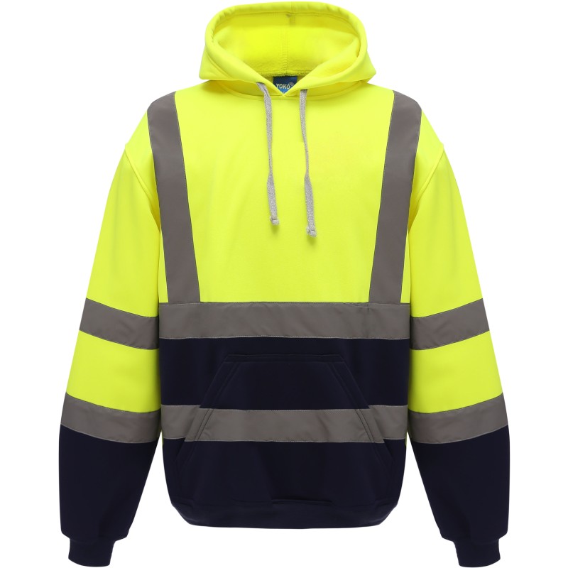 Sweat-shirt capuche haute visibilité - Chantier à personnaliser - Imprimeur Marseille Textile Sweat-shirt capuche haute visibilité - Chantier à personnaliser - Imprimeur Marseille Textile
