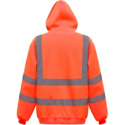 Sweat-shirt capuche haute visibilité - Chantier à personnaliser - Imprimeur Marseille Textile