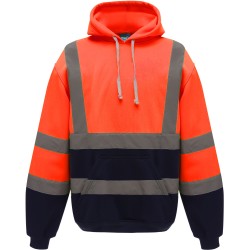 Sweat-shirt capuche haute visibilité - Chantier à personnaliser - Imprimeur Marseille Textile