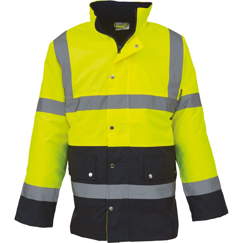Parka de sécurité haute visibilité premium - Chantier à personnaliser - Imprimeur Marseille Textile Parka de sécurité haute visibilité premium - Chantier à personnaliser - Imprimeur Marseille Textile