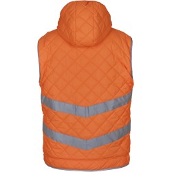 Doudoune sans manches haute visibilité - Chantier à personnaliser - Imprimeur Marseille Textile