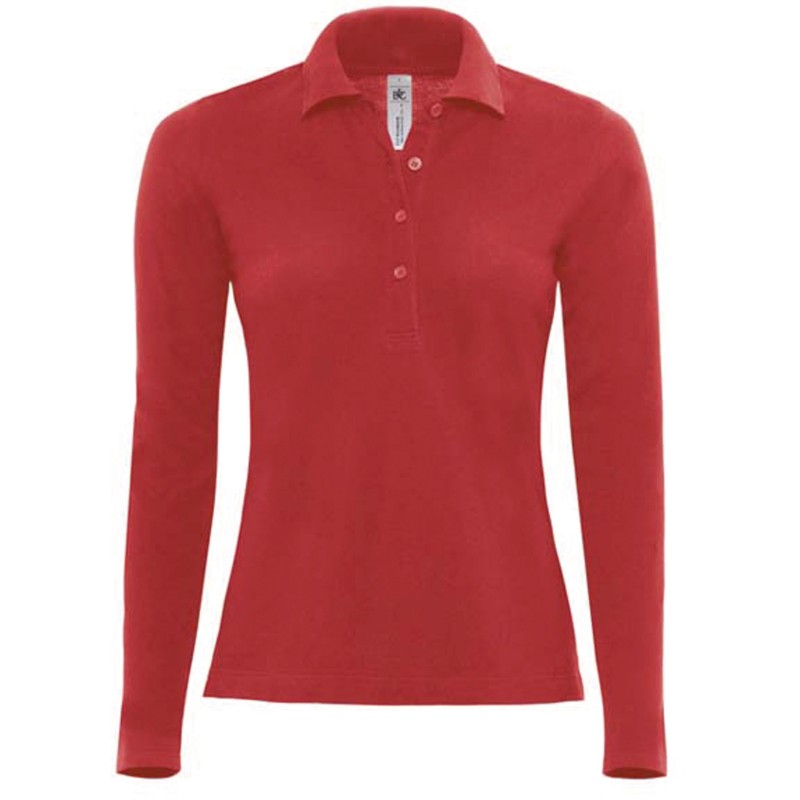 Polo manche longue femme - Polos à personnaliser - Imprimeur Marseille Textile Polo manche longue femme - Polos à personnaliser - Imprimeur Marseille Textile