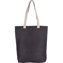 Sac shopping en juco Noir - Imprimeur Marseille à personnaliser - Imprimeur Marseille Textile