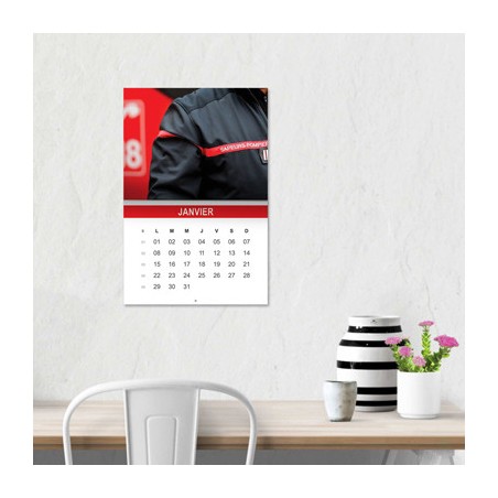 Calendrier mural agrafé - Calendrier à personnaliser - Imprimeur Marseille Textile