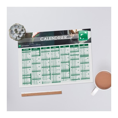 Calendrier carton - Calendrier à personnaliser - Imprimeur Marseille Textile