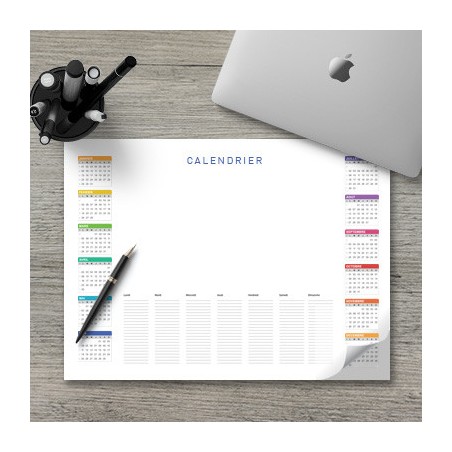 Calendrier sous-main - Calendrier à personnaliser - Imprimeur Marseille Textile