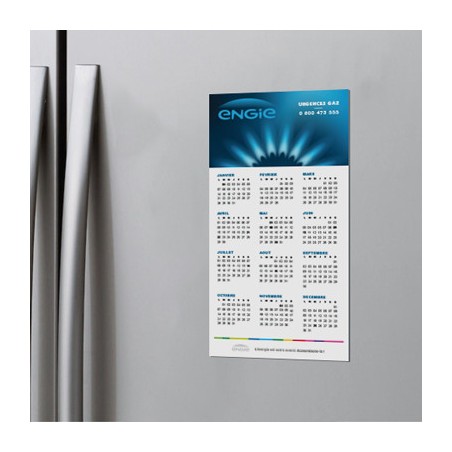 Calendrier magnet - Calendrier à personnaliser - Imprimeur Marseille Textile