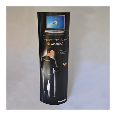 Totem carton - Totem carton à personnaliser - Imprimeur Marseille Textile